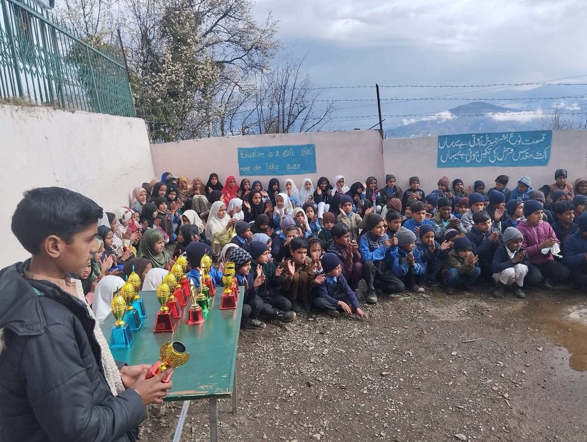 A prize distribution ceremony