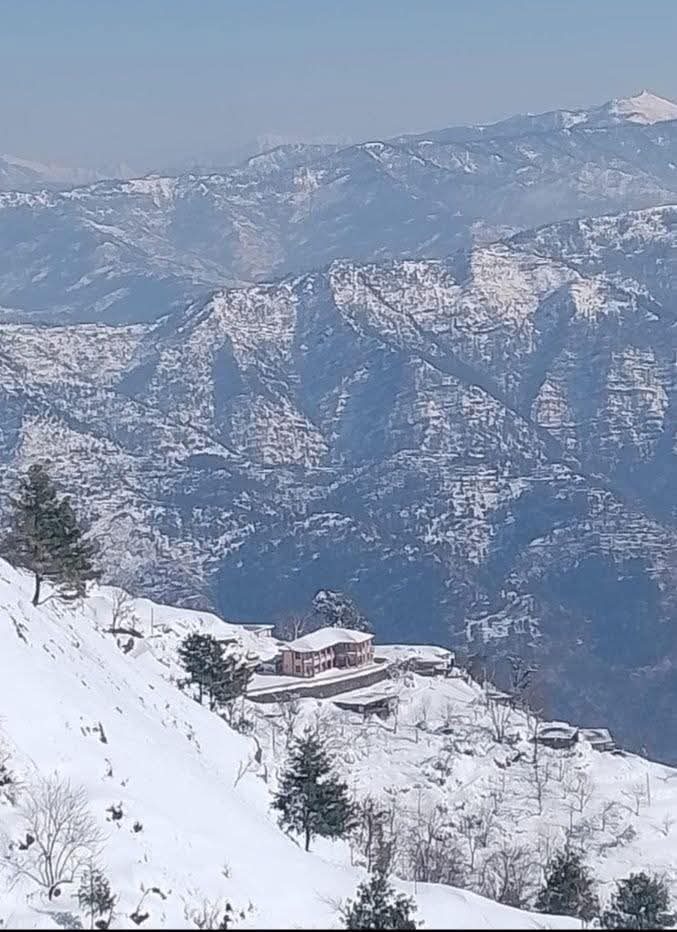 Winter snowfall over Aliabad